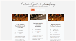 Desktop Screenshot of cosmicguitaracademy.com