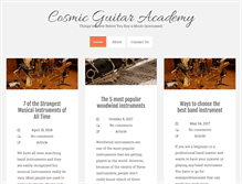 Tablet Screenshot of cosmicguitaracademy.com